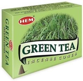 Hem Kadzidełka Green Tea Zielona Herbata Stożki Hem 10Szt.