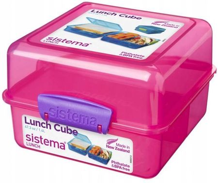 Sistema Lunch Pojemnik Lunch Cube 1400ml różowy