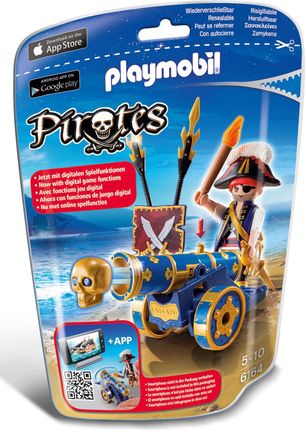 Playmobil Pirates Pirat z niebieską armatą (6164)