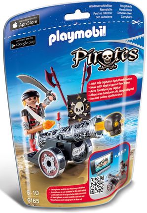 Playmobil 6165 Pirates Pirat z czarną armatą