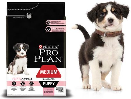 Pro Plan Optiderma Medium Puppy Sensitive Skin 3Kg