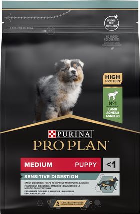 Pro Plan Medium Puppy Sensitive Digestion Jagnięcina 3Kg