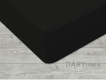 Darymex Prześcieradło Jersey z gumką kolor Czarny 160x200