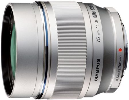 Obiektyw do aparatu Olympus M.Zuiko Digital ED 75mm f/1.8 Srebrny