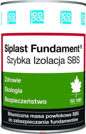 Icopal Siplast Fundament® Szybka Izolacja Sbs 20Kg Bitumiczno-Kauczukowa Masa Powłokowa