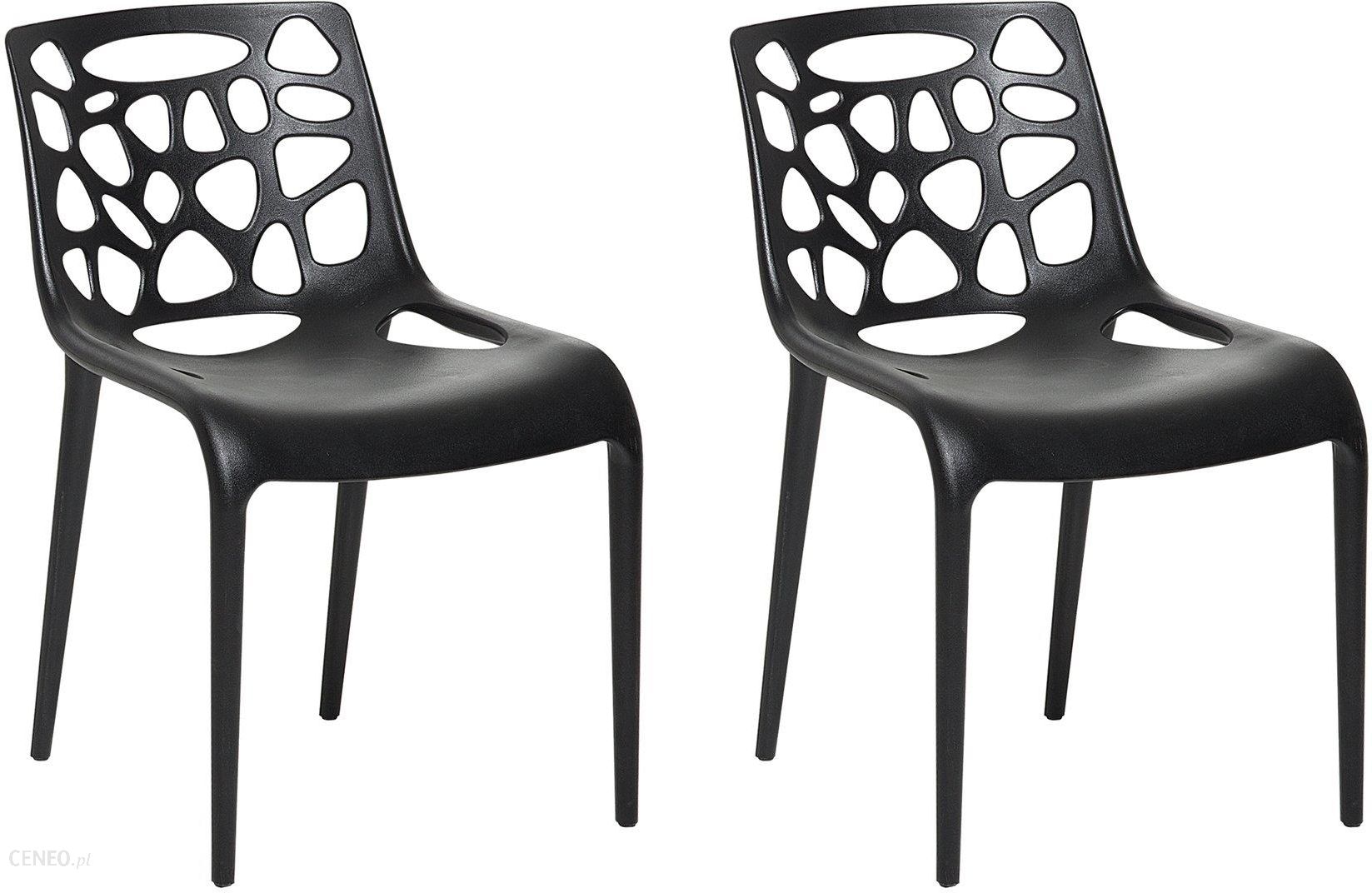 Beliani Krzeslo Ogrodowe Plastikowe Czarne Krzeslo Z Tworzywa Sztucznego Morgan Opinie I Atrakcyjne Ceny Na Ceneo Pl