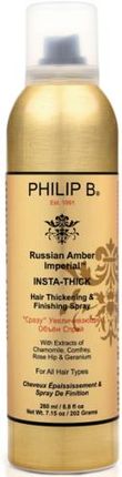 Philip B Russian Amber Imperial Insta Thick Spray Dodający Włosom Objętości 260ml