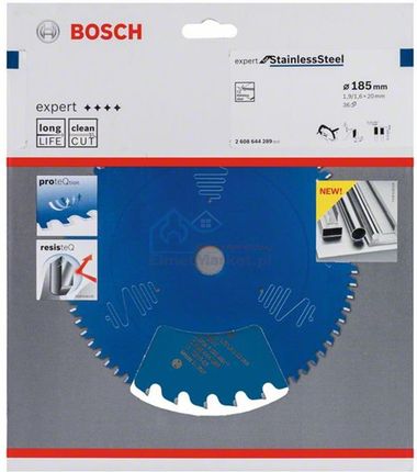 Bosch Tarcza pilarska Expert for Stainless Steel 185x20x1,9x36 2608644289