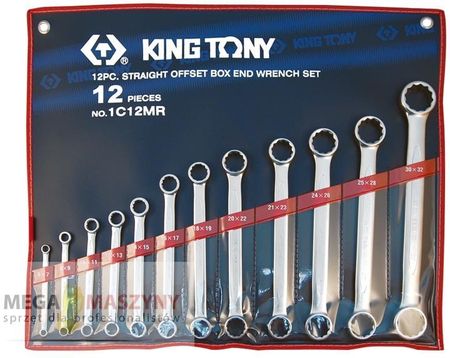 King Tony Zestaw kluczy oczkowych prostych 1C12MR