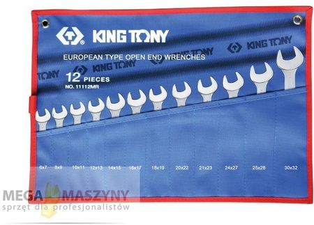 King Tony Zestaw kluczy płaskich 1112MRN