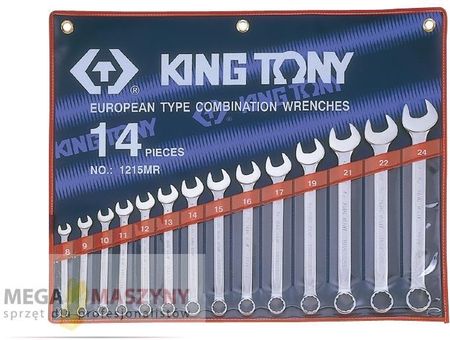 King Tony Zestaw kluczy płasko-oczkowych 1214SR