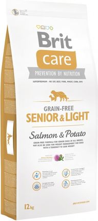 Brit Care Grain Free Senior Salmon&Potato 12Kg