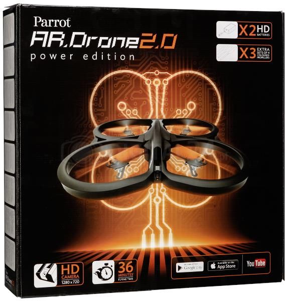 Dron Parrot AR.Drone 2.0: Power Edition Pomarańczowy