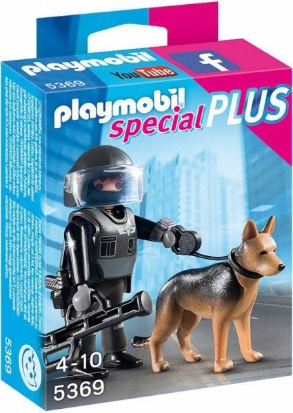 Klocki Playmobil Special Plus Policjant Oddziału Specjalnego Z Psem