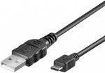 ACC USB Connection Cable USB A - Micro USB B 1m Cu AWG28 2X Shielded M M Ul Black (OCU0057100)