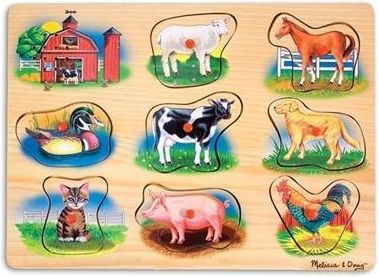 Melissa & Doug Puzzle Dźwiękowe Farma 10268