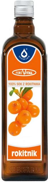 Oleofarm Rokitnik 100% sok z rokitnika 490ml - zdjęcie 2 Oleofarm Rokitnik 100% sok z rokitnika 490ml