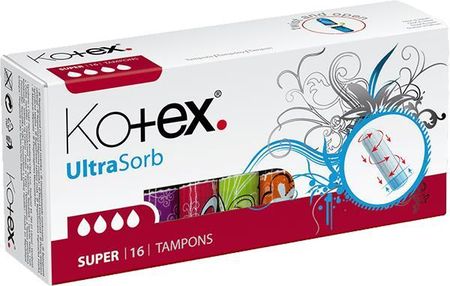 Kotex Tampony Ultra Sorb Super 16 szt.