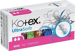 Zdjęcie Kotex Tampony Ultra Sorb Mini 16 szt.  - Siemianowice Śląskie
