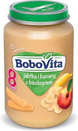 Bobovita Jabłka I Banany Z Biszkoptem Po 8 Miesiącu 190G
