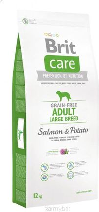 Brit Care Grain Free Adult Large Salmon&Potato 12Kg