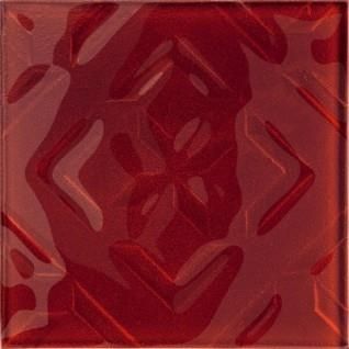 Opoczno Cuban Cube Red Dekor 20x20