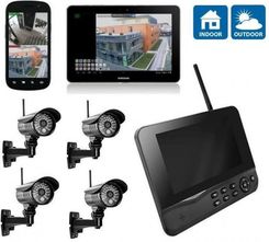 Zestaw do monitoringu MT Vision Zestaw kamer HS-410 IP LCD 7" 4xKam WiFi - zdjęcie 1