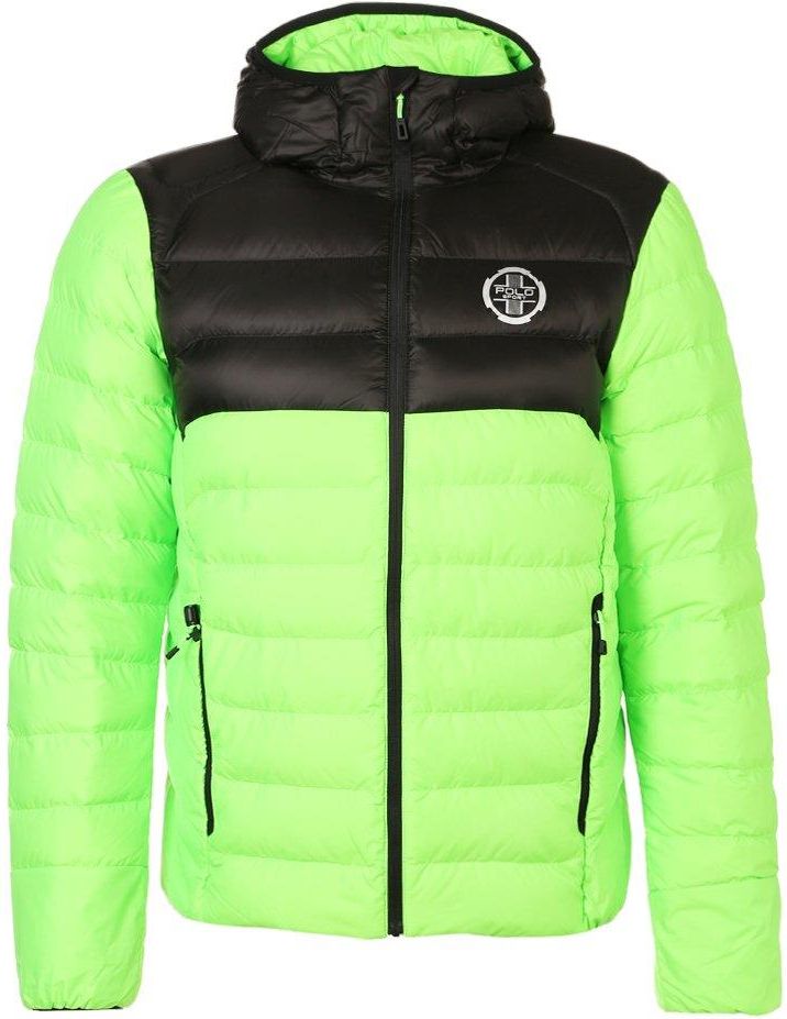 Polo Sport Ralph Lauren GLOBAL EXPLORER Kurtka puchowa safety green