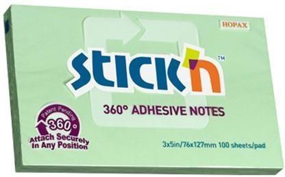Stickn Notes samoprzylepny 360 st. zielony 100 kart. 