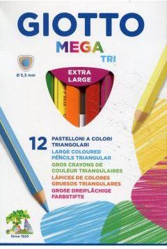 GIOTTO Kredki Mega Tri 12 kolorów 83614041