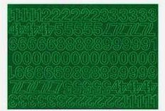 ARTDRUK Cyfry samoprzylepne 2 cm zielone 83617007
