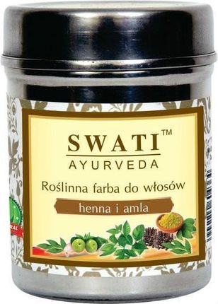 Swati Roślinna Farba do Włosów Henna i Amla 150g
