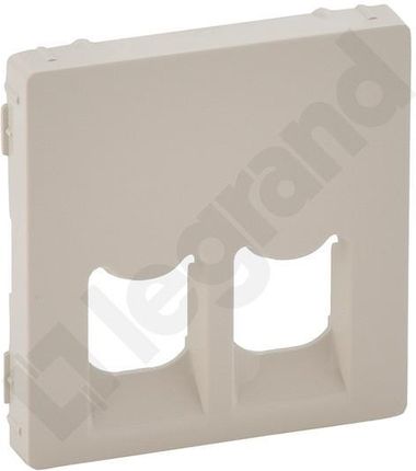 Legrand Valena Life kremowa plakietka gniazda 2XRJ45 755421