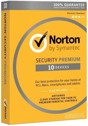 Symantec Norton Security Premium 3.0 10U 1Rok BOX (21357597)