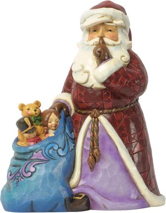 Jim Shore Mikołaj cicho Silent Night Delivery Santa with toy bag 4037599