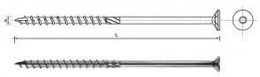 Pgb Wkręt Do Drewna Z Łbem Stożkowym Na Torx 10x260mm T40 (spks 10x260)