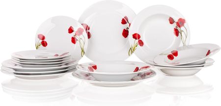 Banquet Poppy 18-Częściowy Zestaw Obiadowy 60Pr0118D