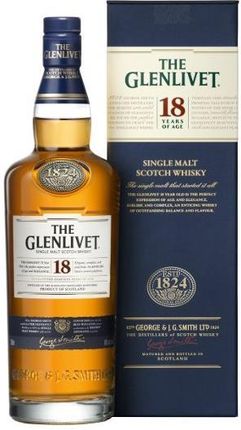 ウイスキー THE GLENLIVET 18 The Glenlivet 18-letni Single Malt Whisky 0,7l 40% | Szkocja