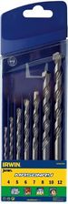 Zdjęcie Irwin Komplet wierteł do betonu masonry 7 szt 4-12mm 10501893 - Łapy