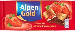 Zdjęcie Alpen Gold Czekolada Mleczna Truskawkowa 90G - Wałbrzych