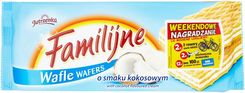 Zdjęcie Familijne Wafle o smaku kokosowym 180 g - Wadowice