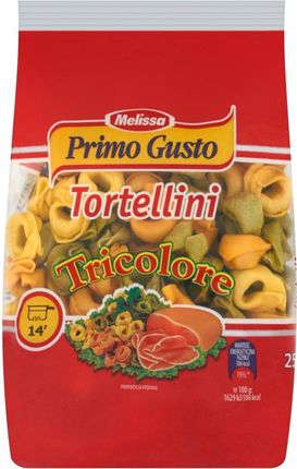 Melissa Primo Gusto Tortellini trzykolorowe z szynką 250 g