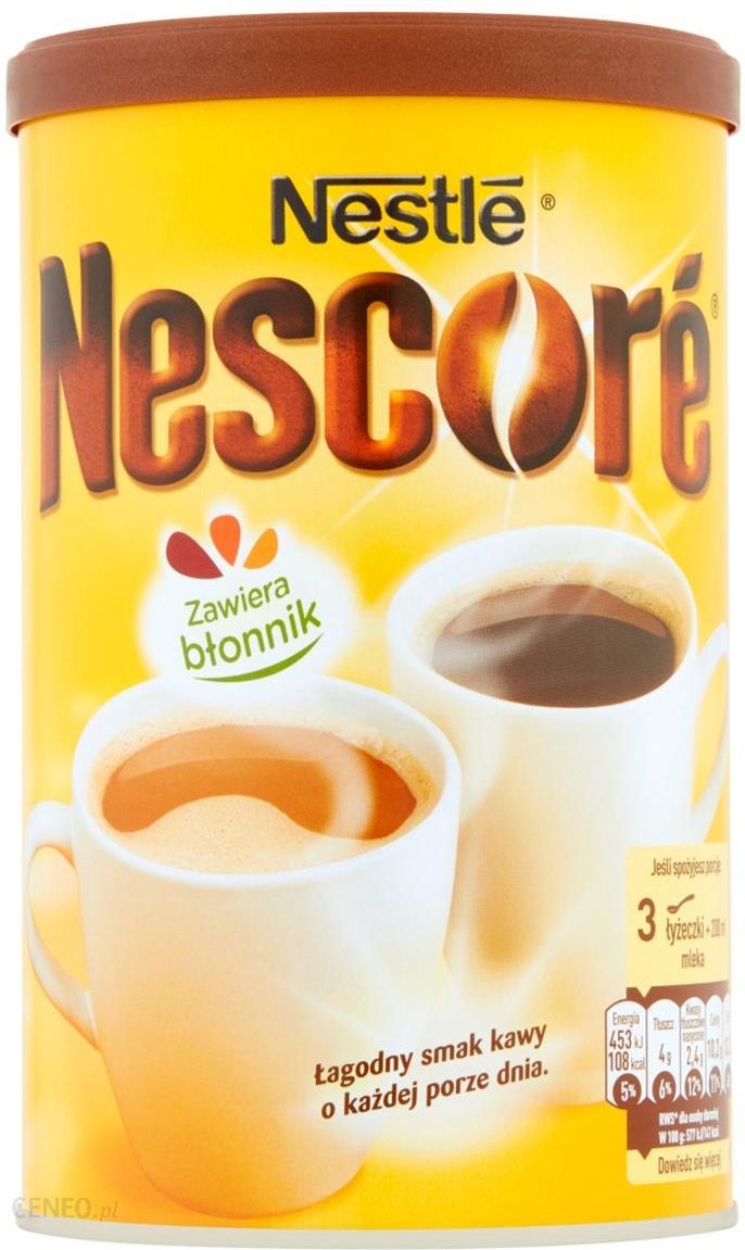 Nescore Kawa rozpuszczalna z oligofruktozą i cykorią 260 g