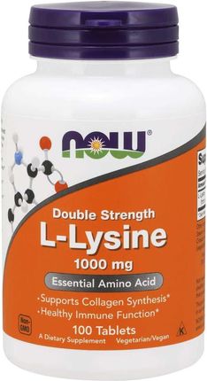 Now Foods L-Lizyna 1000 mg 100 tabl.