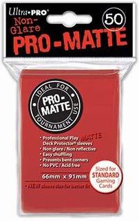 Ultra Pro - Pro-Matte Red Standard Deck Protectors 50 szt.