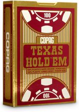 Talia Texas Holdem 100% plasitc - czerwona