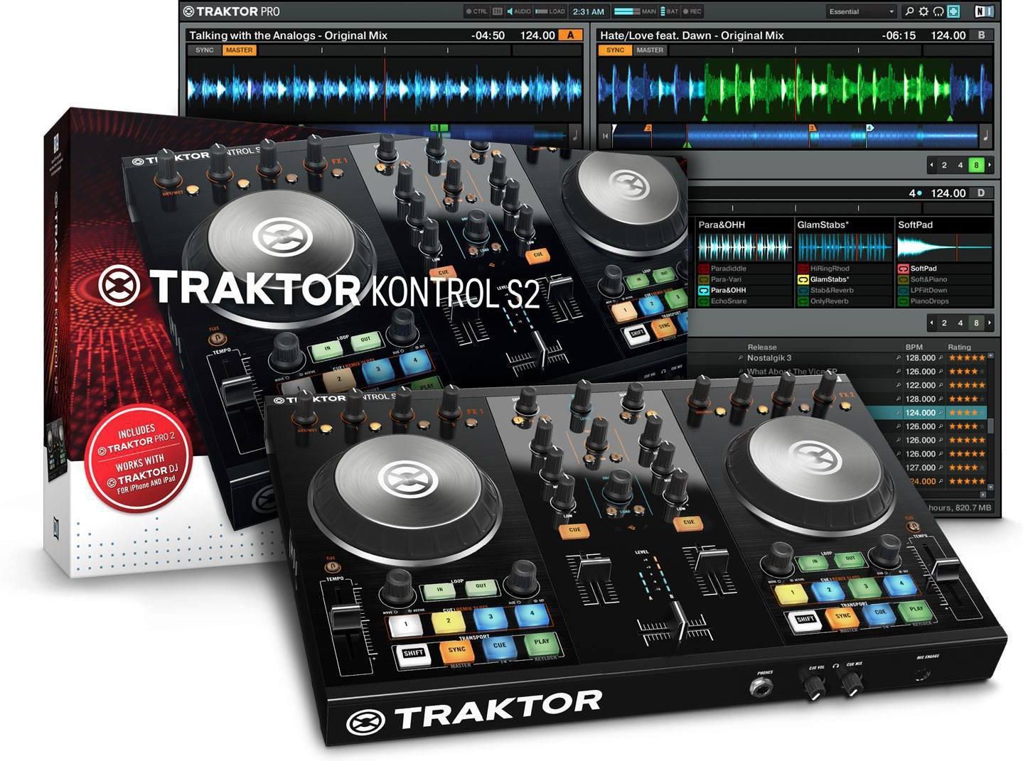 TRAKTOR KONTROL S2 MK2 DJコントローラー Mikser DJ Native Instruments Traktor Kontrol S2 MK2 - Ceny i