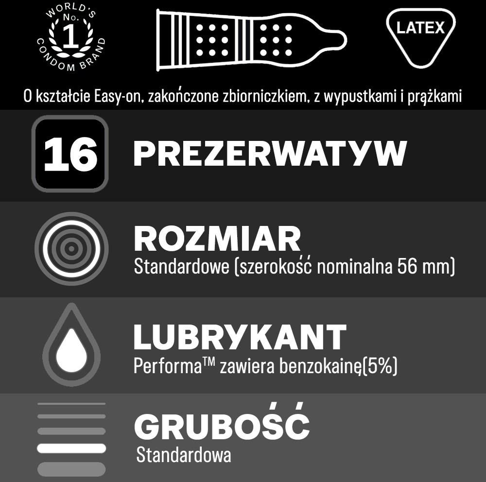 Durex prezerwatywy Mutual Pleasure 16 szt. - zdjęcie 3 Durex prezerwatywy Mutual Pleasure 16 szt.