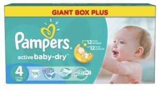 Pampers Active Baby-Dry rozmiar 4 (Maxi), 106 pieluszek
