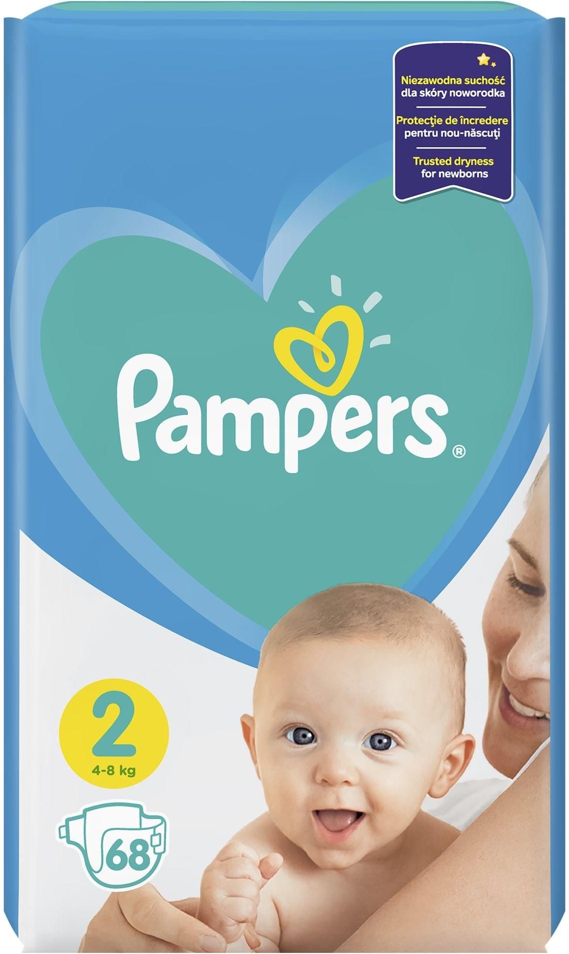 Pampers New Baby VP Rozmiar 2 68 Pieluszek Pieluszki Jednorazowe 2 pampers-new-baby-vp-rozmiar-2-68-pieluszek-pieluszki-jednorazowe-2